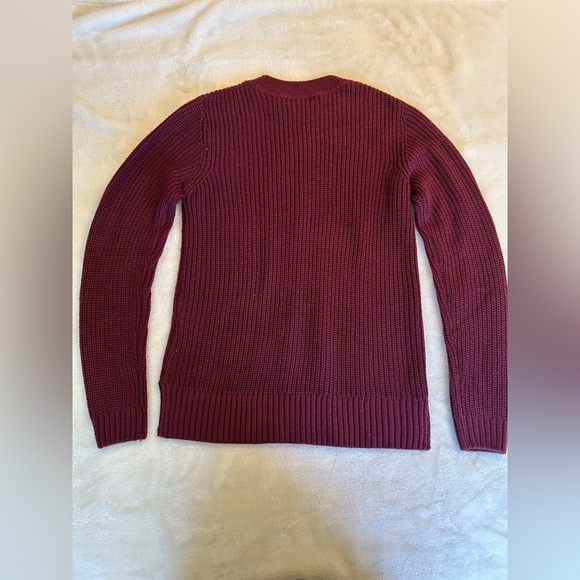 Burgundy Knitted Sweater - Picture 3 of 3